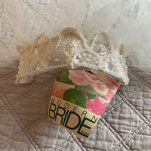 Vintage Juliet Veils Beaded Bridal Veil